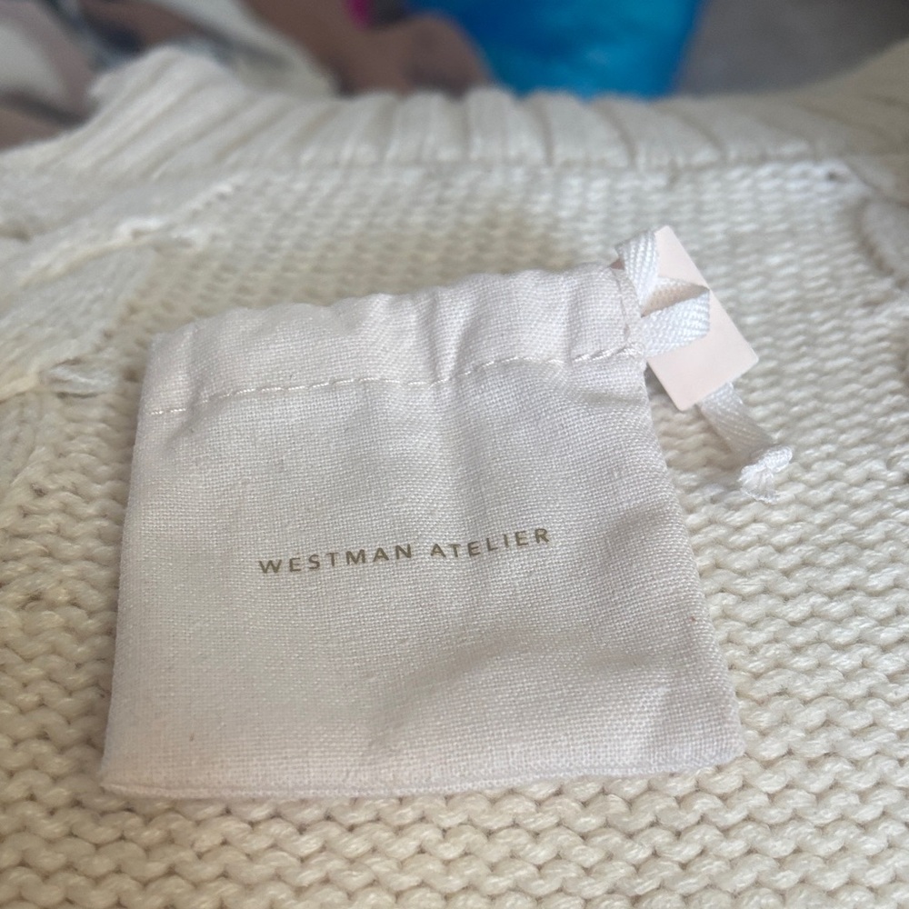 Westman Atelier Cream Linen Pouch